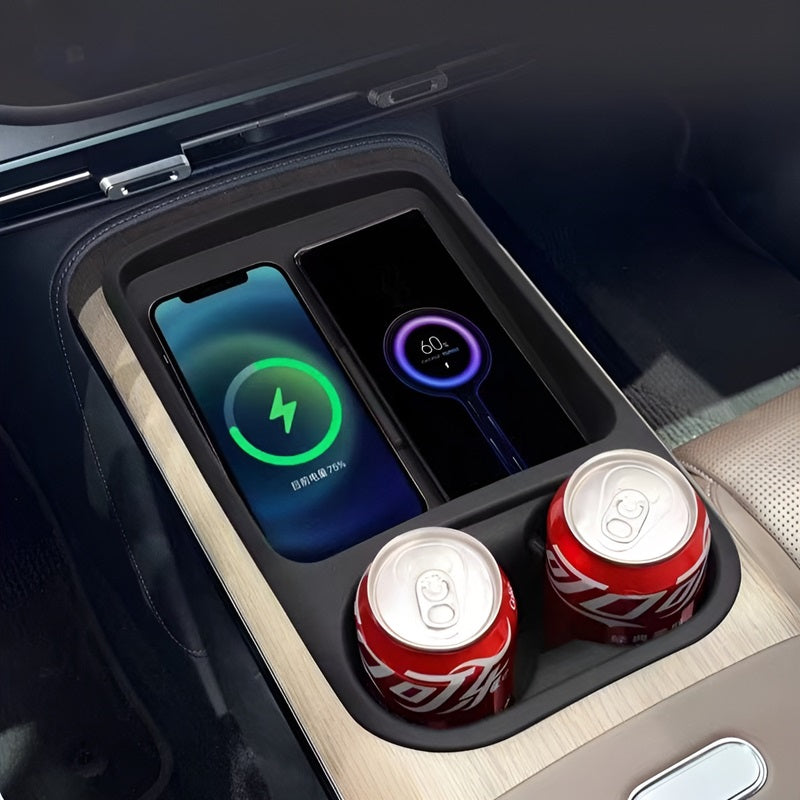 Center console wireless charging coaster for Smart #5