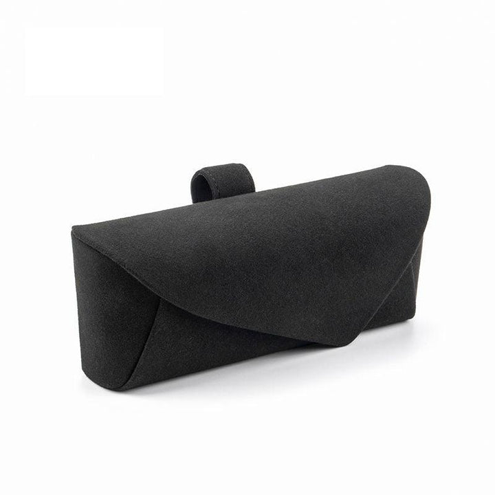 Suede and Leather Eyeglass Case