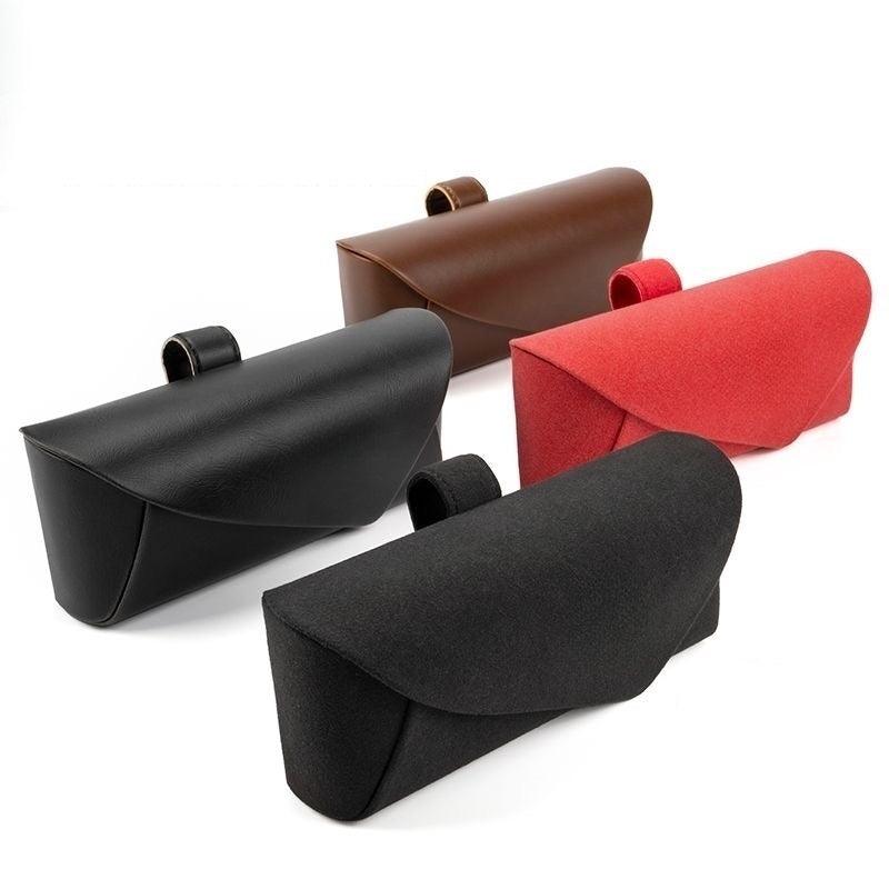 Suede and Leather Eyeglass Case